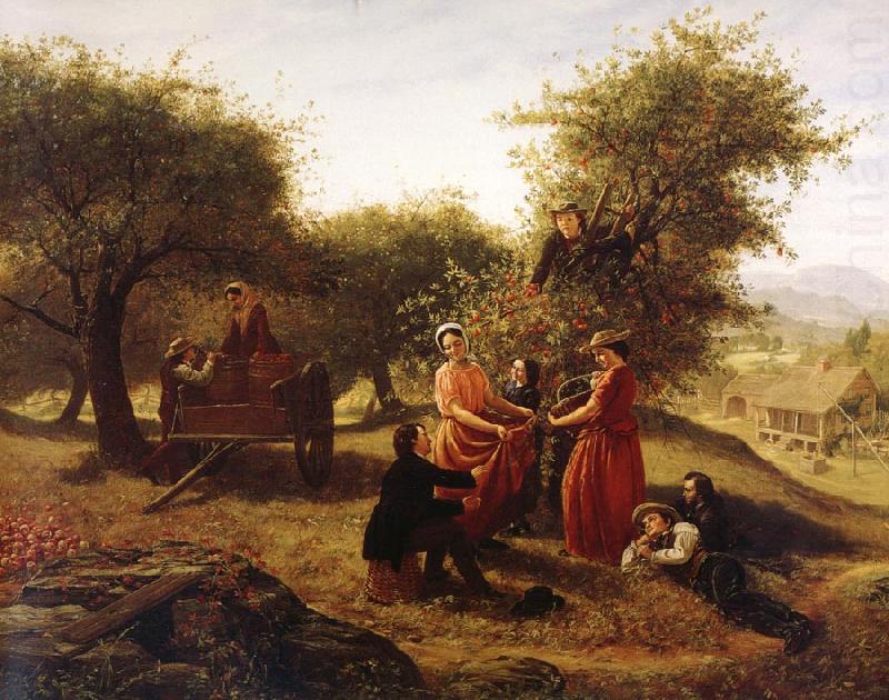 Jerome B Thompson Apple Gathering china oil painting image